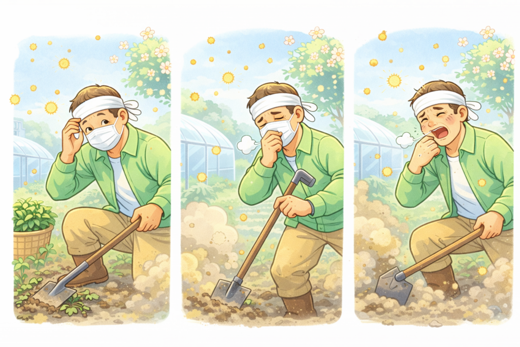 農作業と花粉症