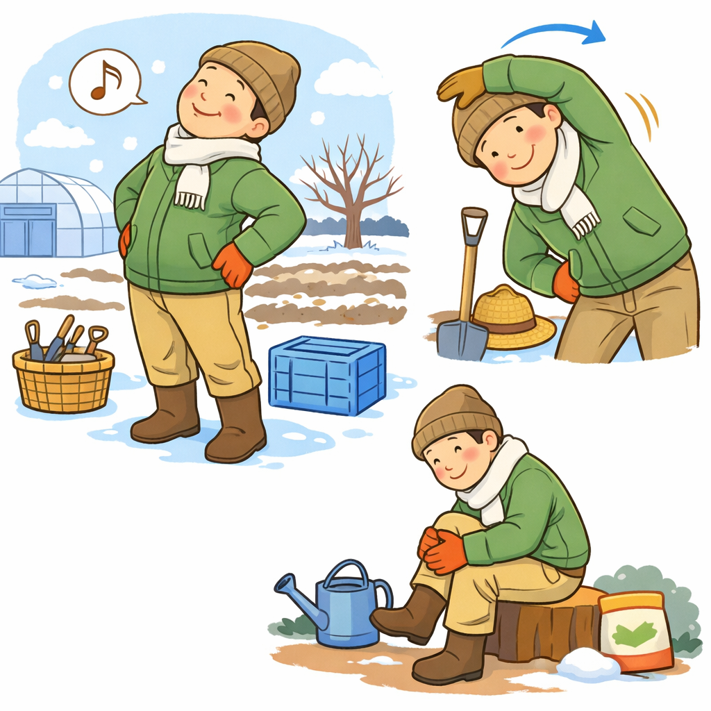 農作業　準備運動