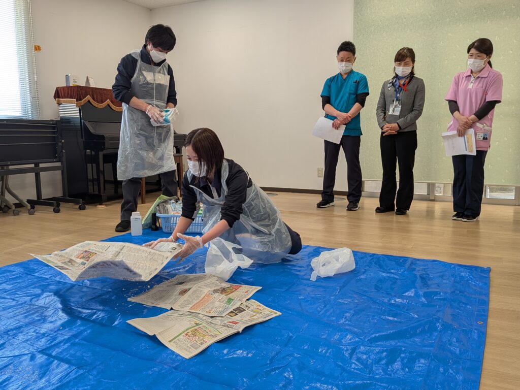 三井会嘔吐処理研修