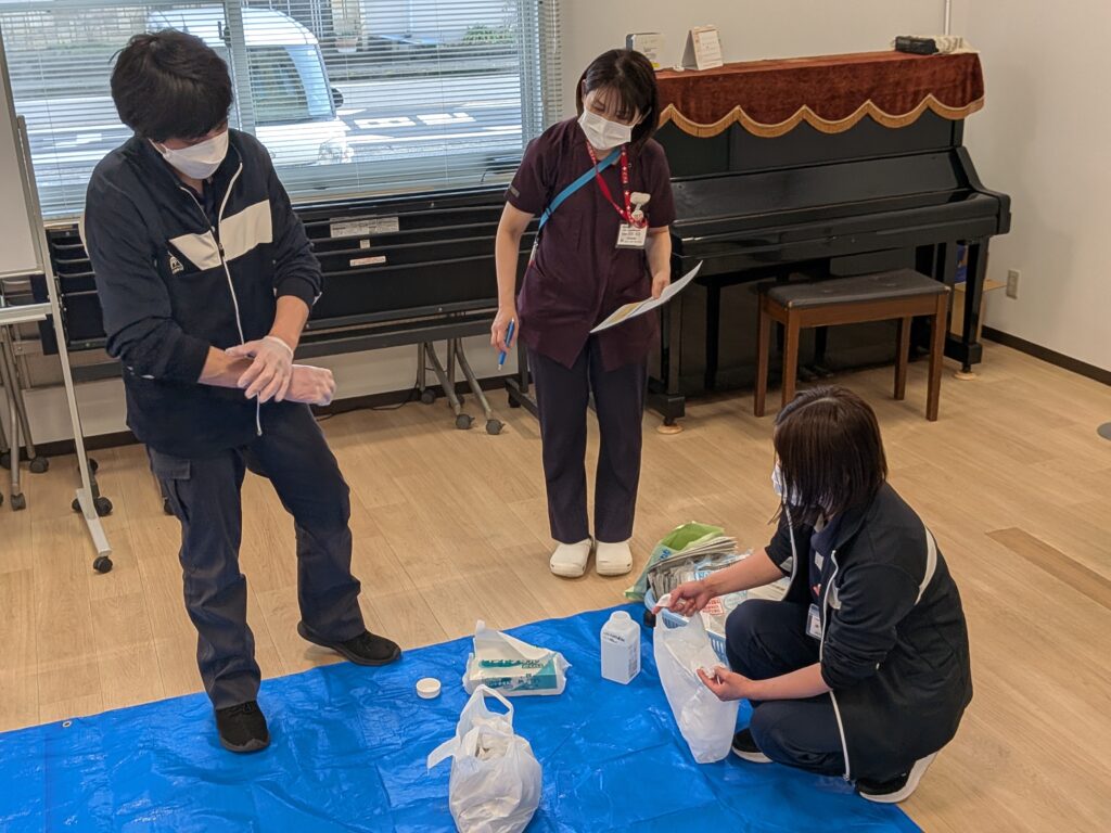 嘔吐処理の流れ