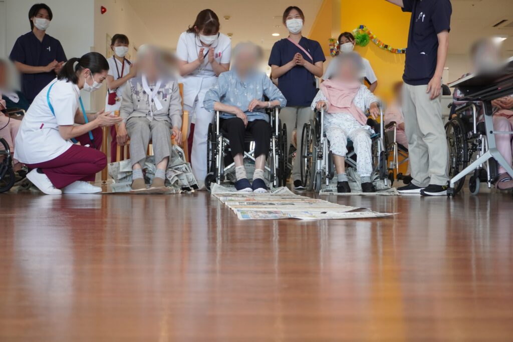 新聞紙かけっこ　回復期